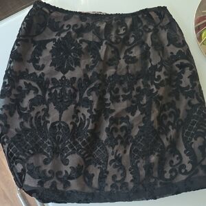 Elegant Black Lace Skirt